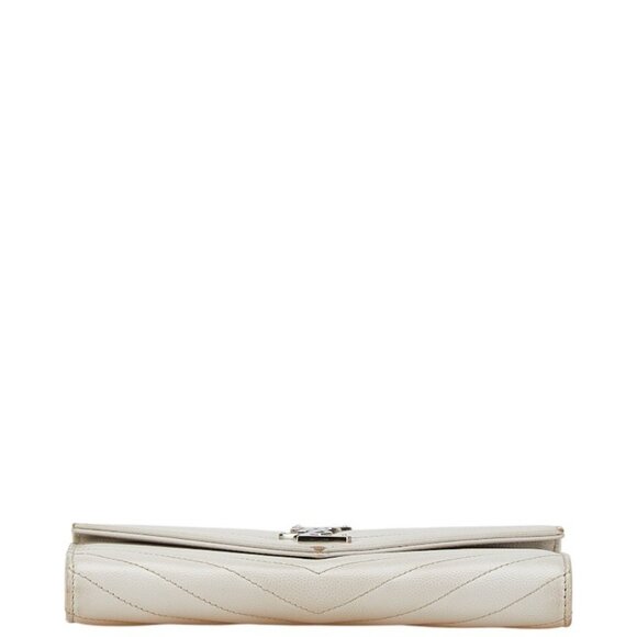 SAINT LAURENT White Leather Wallet - Picture 3 of 11
